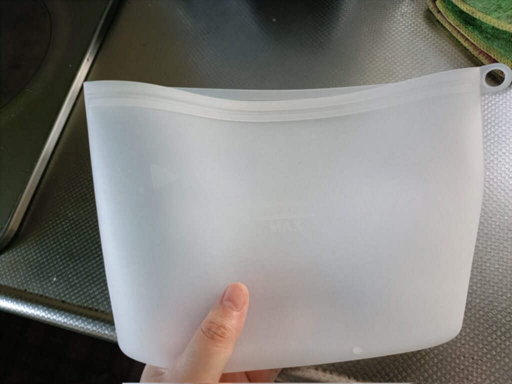 100均保存シリコンバッグ