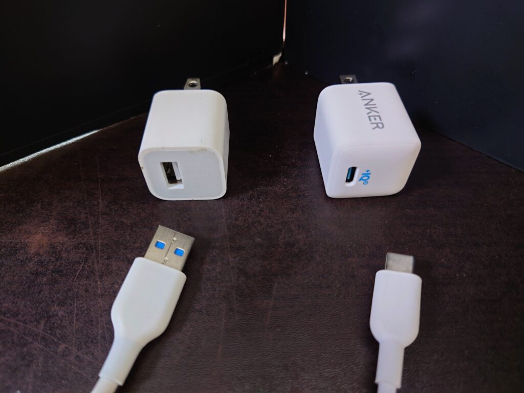 タイプC充電器コンビニ商品
