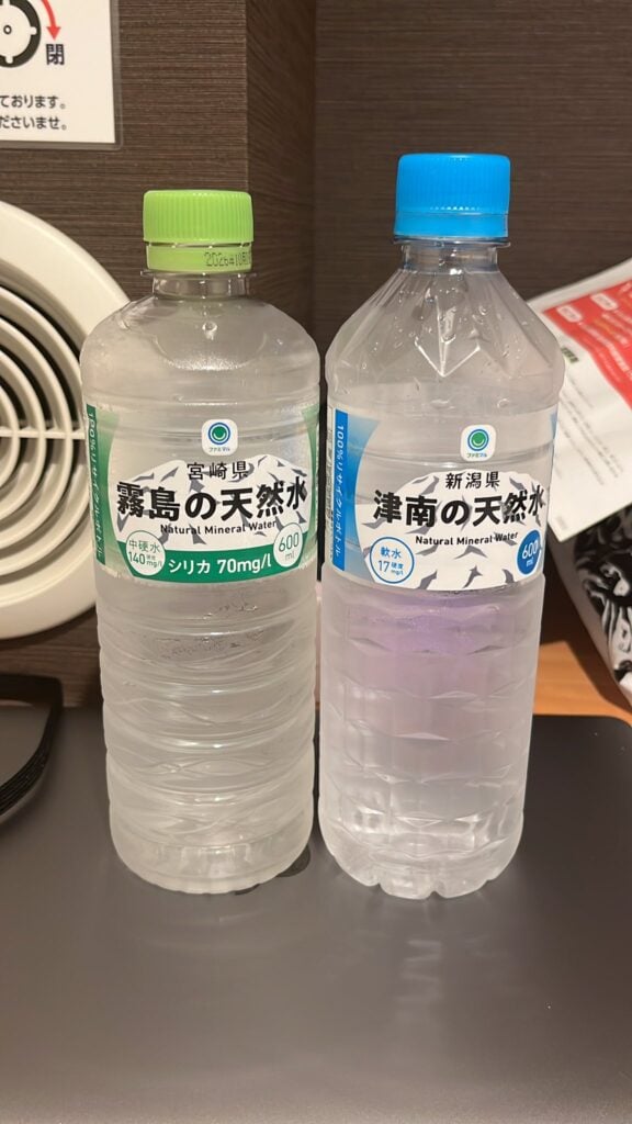 硬水ペットボトル