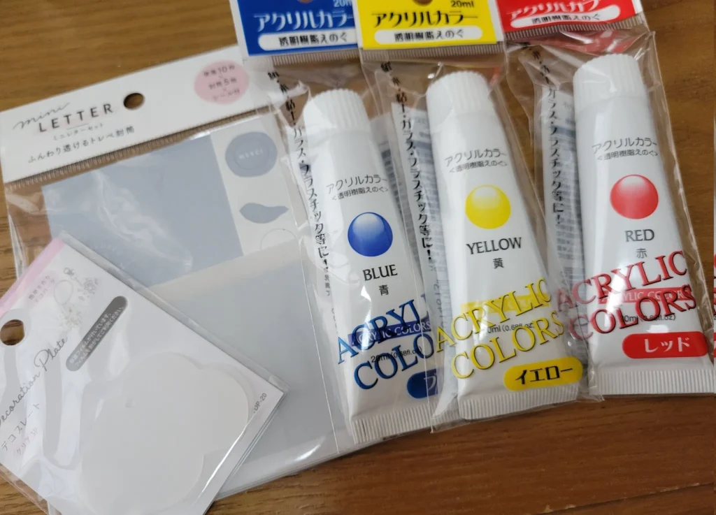 セリア アクリル絵の具